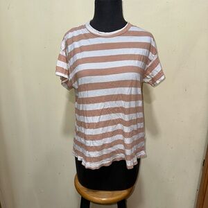 Woman’s The Great short sleeve striped tee shirt top